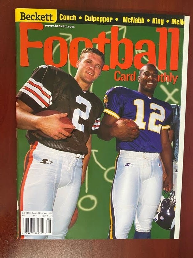 Shawn King Autographed Signed Hand Beckett Football Card Monthly