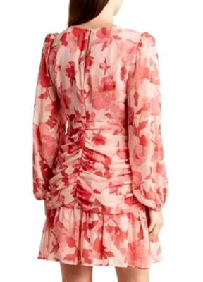 ASTR the Label Floral Long Sleeve Dress in Pink Floral at Nordstrom Rack, Size X-Large