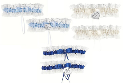 White Lace Bride Garter Belt, Wedding, Custom Engraved
