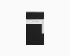 S.T. Dupont Lighter Biggy Torch Flame Lacquered Black And Chrome 025001