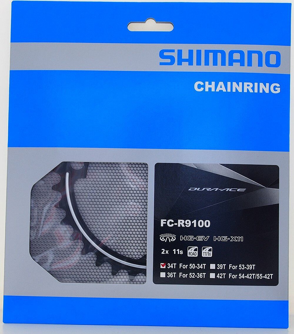 Shimano Dura Ace FC-R9100 11 Speed 34T Chainring for 50-34T Shimano Dura Ace FC-R9100 11 Speed 34T Chainring for 50-34T