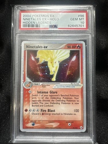 Ninetales Ex 96/101 Hidden Legends Holo PSA 10 Pokemon Card 2004 Gem Mint