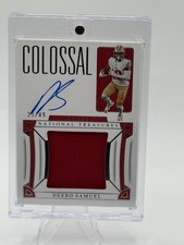 2022 Panini National Treasures Colossal Signatures Patch Auto Deebo Samuel 33/49