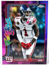 MALIK NABERS 2025 Topps Chrome Football Future Stars Pink Refractor #/250