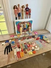 Vintage 1960s Lot Barbie & Ken Dolls w/ Double Doll Case & TONS of Accessories
