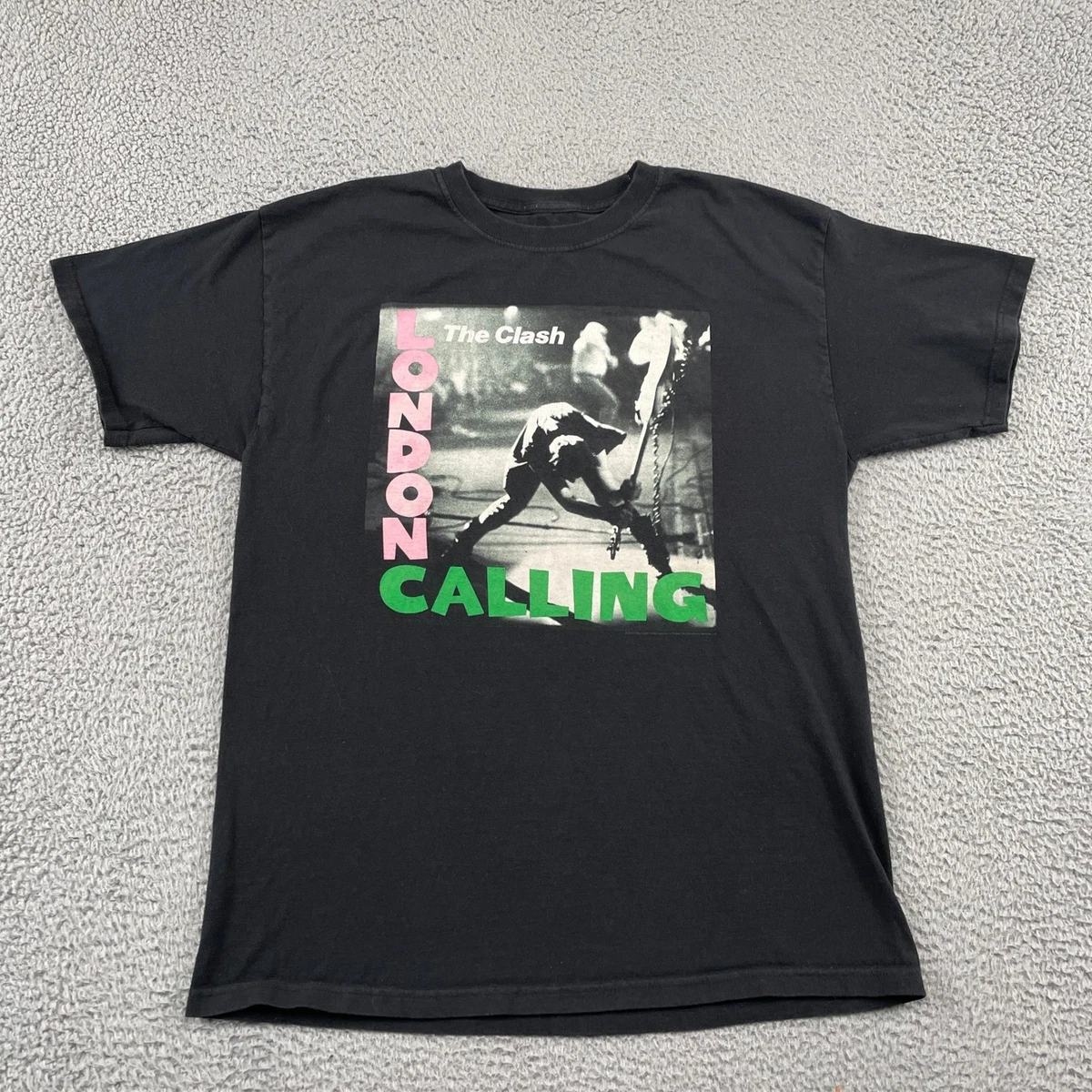 T-shirt The Clash Skull – Homme Noir – Tailles S à 5XL – Manches Courtes – Coton – Marque Manuk.tees