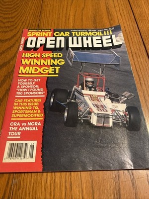 Open Wheel Magazine August 1988 High Speed Winning Midget Car CRA vs NCRA