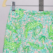 Vintage Lilly Pulitzer See Ya Later Alligator Skirt Size 4 Preppy Tropical Beach