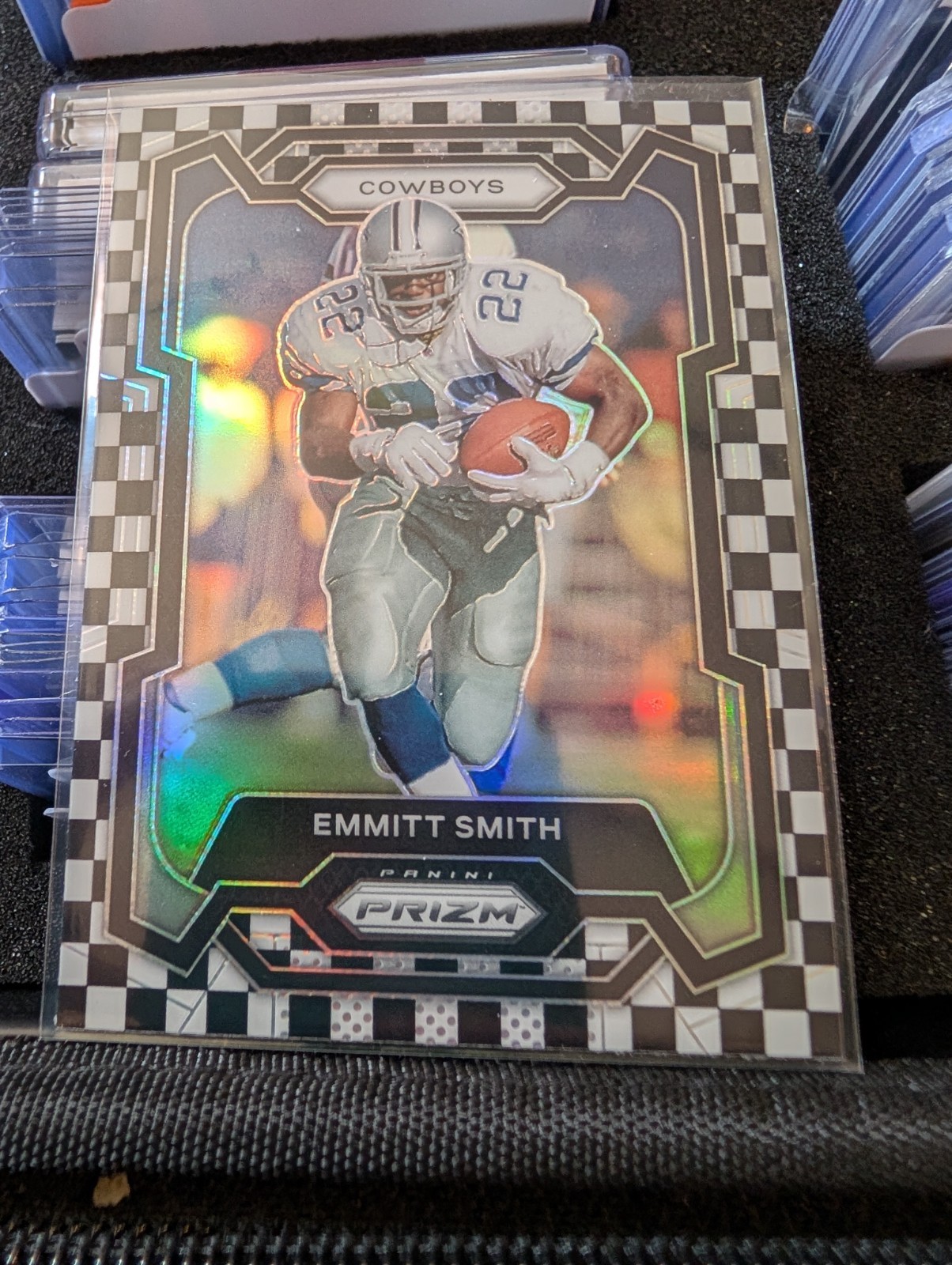 Emmitt Smith Black White Checker #74