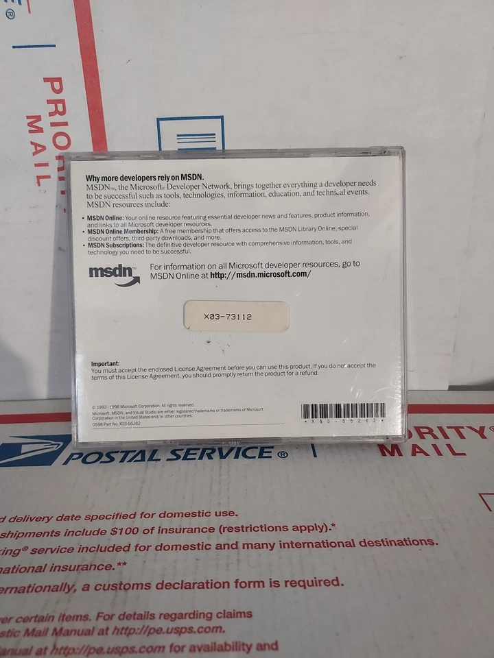 Microsoft MSDN Library Visual Studio  6.0 Two CD Set for Windows No Keycode #176 - Image 2 of 2