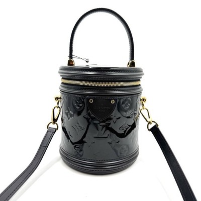 Pre-Owned Louis Vuitton Cannes bag in black Monogram Vernis patent leather