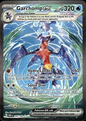 Garchomp ex 245/182 Paradox Rift Pokemon Special Illustration Rare