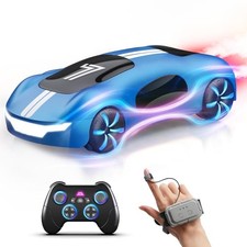 Remote Control Car - Drift RC Stunt Car with Light Spray & Blue