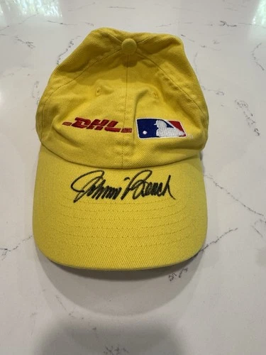 Johnny Bench Autographed DHL MLB Baseball Cap