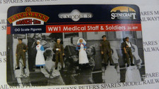 Scenecraft 36-409 WW1 Medical Staff And Soldiers (Pk6) Figures OO Gauge
