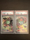 Sequential Bulbasaur & Ivysaur Mega Evolution PSA 9 Illustration Rares (stamped)