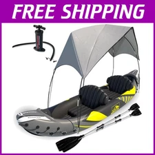 Waterproof 2 Person Kayak with Adjustable Seats