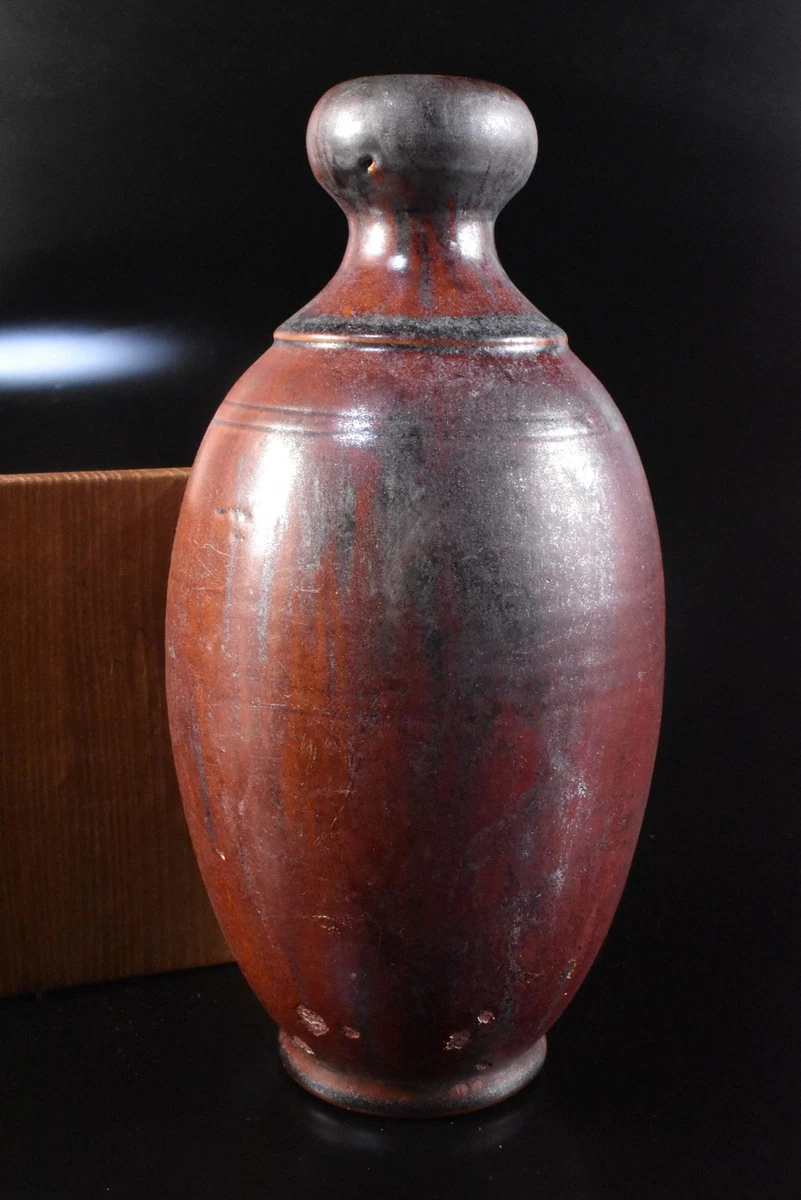 陶瓷红色日本古董花瓶| eBay