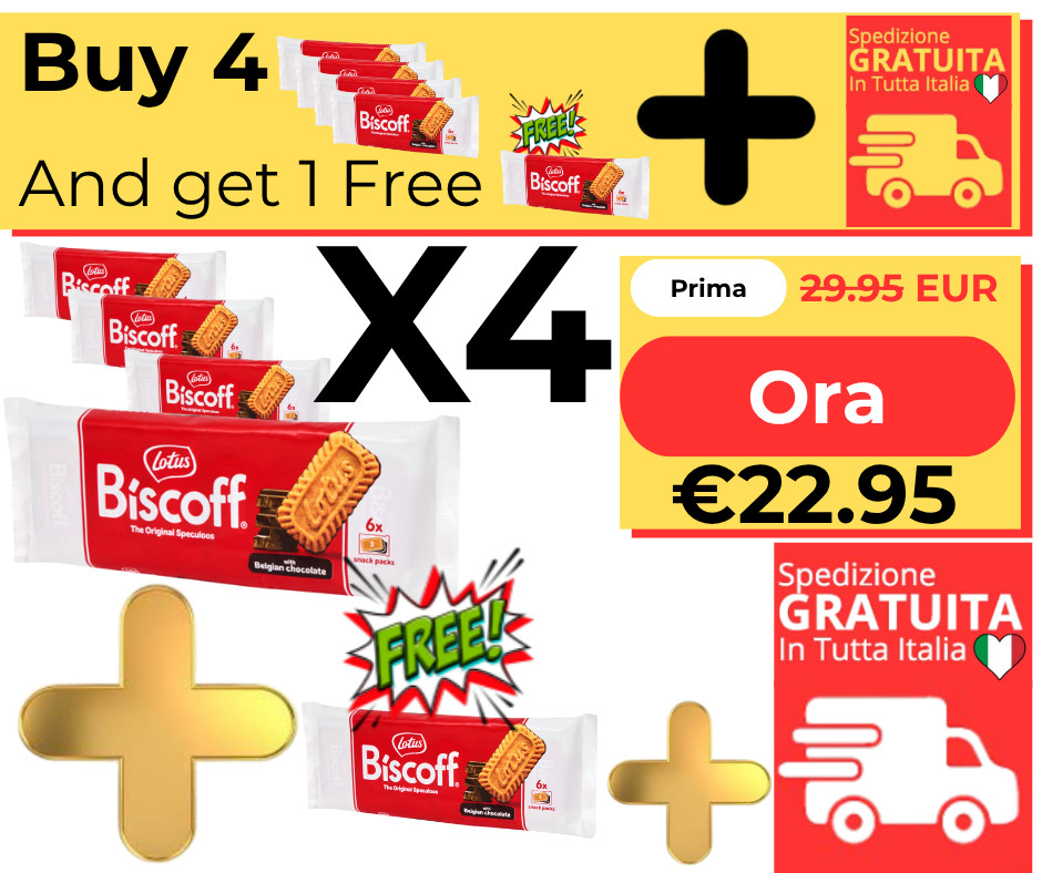 Lotus Biscoff Chocolate Speculoos 6x3 pieces buy 4 get 1 free