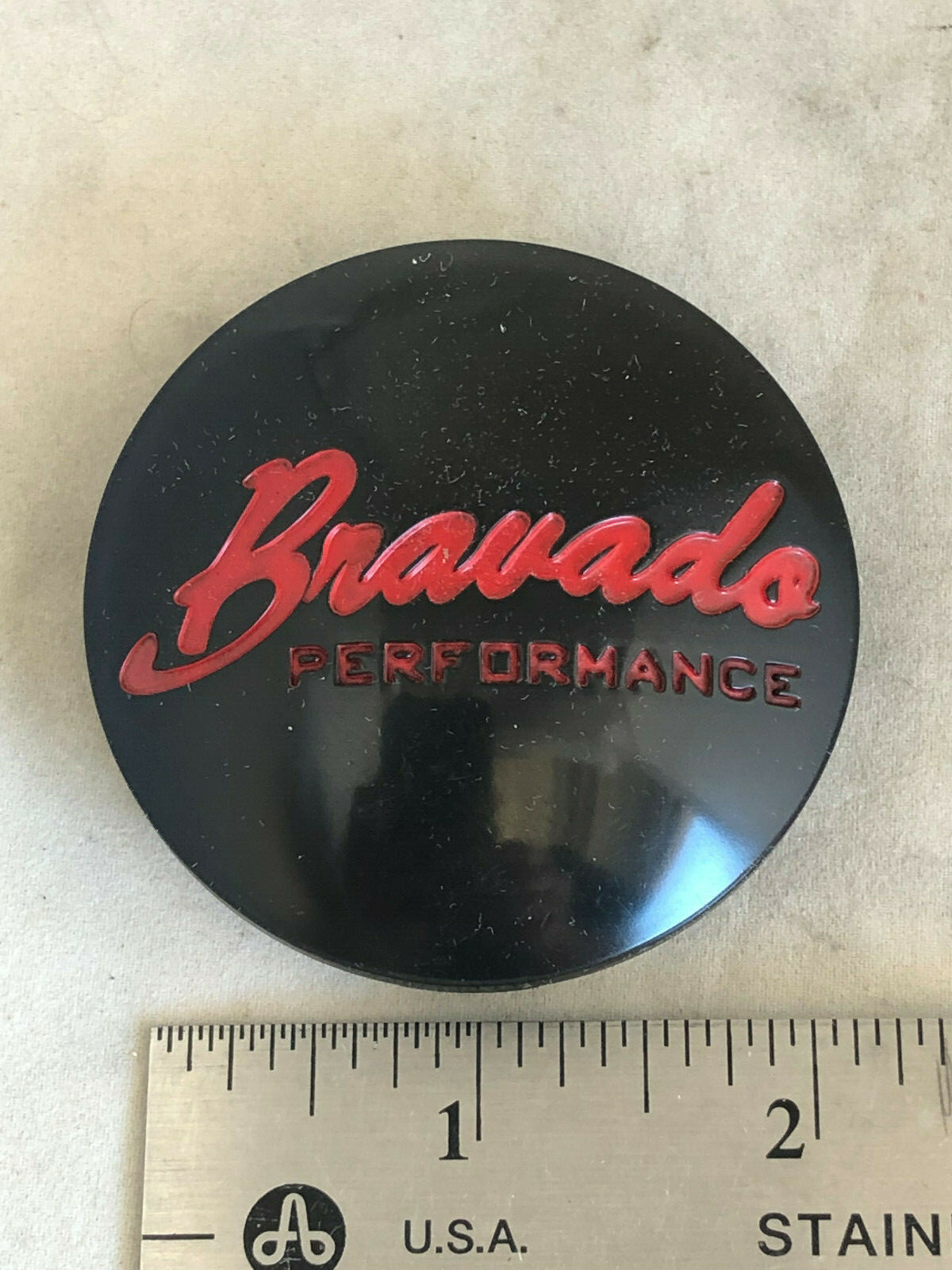 Bravado Performance Custom Wheels Black Wheel Rim Hub Cover Center Cap PCJ35-image