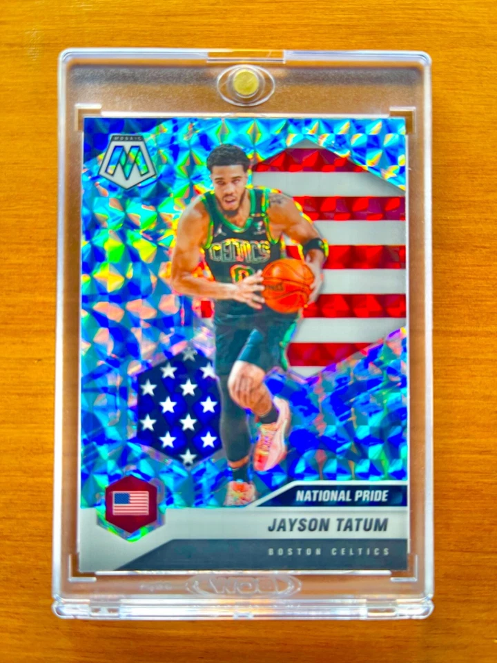 Jayson Tatum RARE BLUE REFRACTOR PRIZM INVESTMENT CARD SSP MOSAIC CELTICS MINT - Image 2 of 4