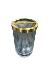 Sonoma, Ribbed Glass, Toothbrush, Holder, Aqua