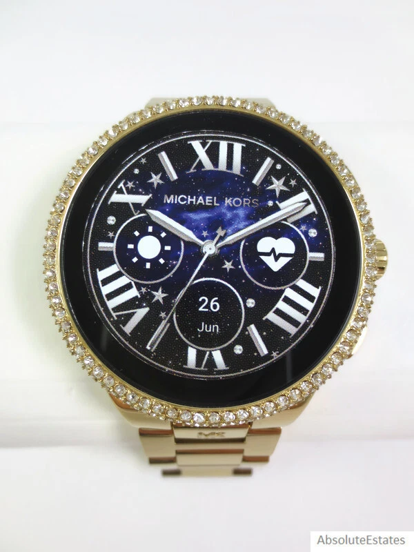 New Michael Kors Gen 6 Camille Gold Crystal MKT5144V Display Model  