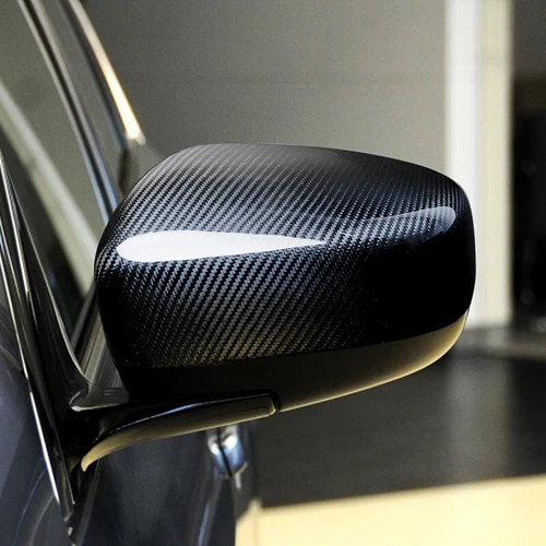 Real Carbon Fiber Car Side Mirror Cover Caps For 2009-2013 Infiniti G37 - Picture 5 of 11