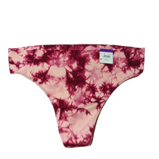 NWT JENNI Panty Thong Size 2XL Pink Tie-Dye Tagless Nylon Blend