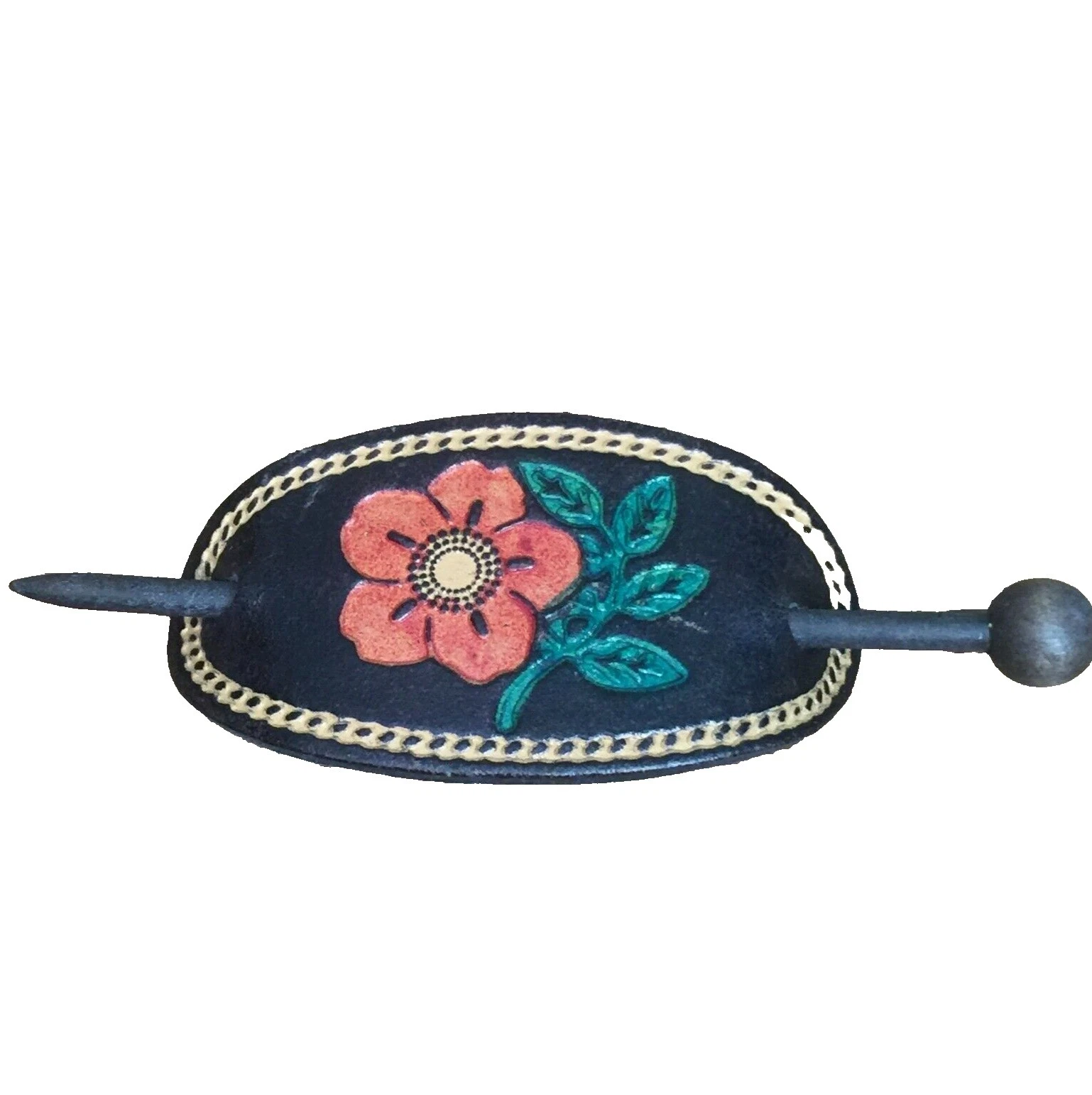 Broches de Pelo Flor de Madera para Mujeres