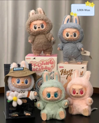 ⭐️LABUBU THE MONSTERS Have A Seat Macaron POPMart Labubu The Monsters Have A Seat Macaron Plush (1