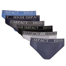 12 Pack Mens Impact S - XXL Soft Cotton Underwear Ribbed Slips Briefs Pants lot