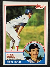 1983 Topps Baseball #498 Wade Boggs Boston Red Sox Rookie