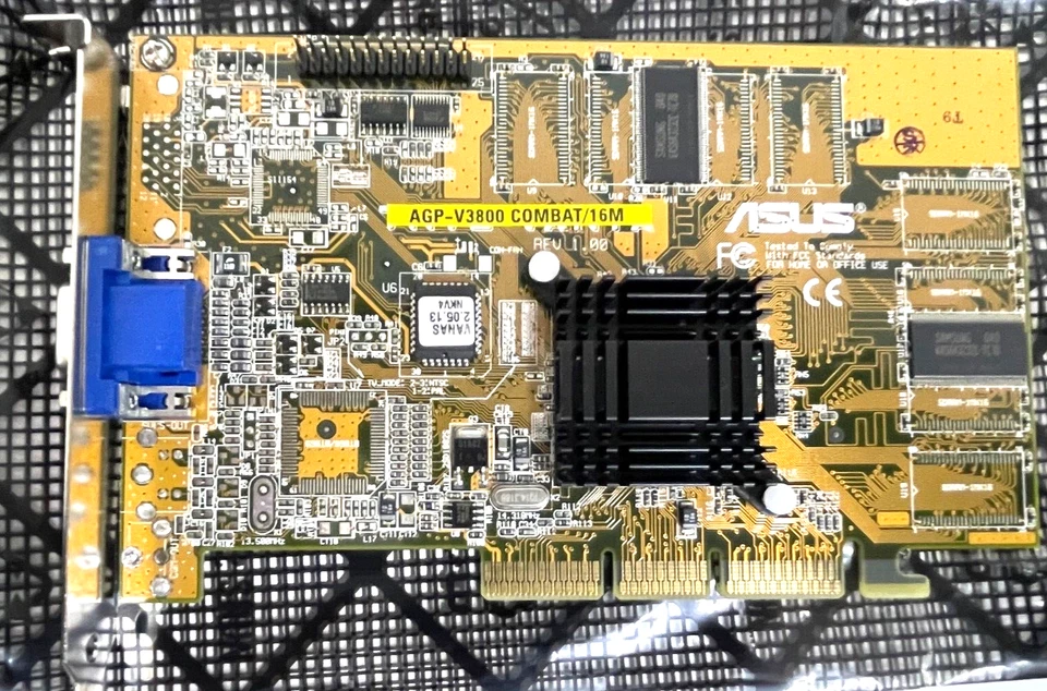 NEW ASUS AGP-V3800 COMBAT 16M NVIDIA Riva TNT2 AGP VIDEO CARD MANUAL CD MXB170 - Image 4 of 4