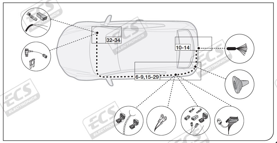 Kia Sorento Tow Bar Wiring Mar 2015 to Oct 2020 13 pin DEDICATED