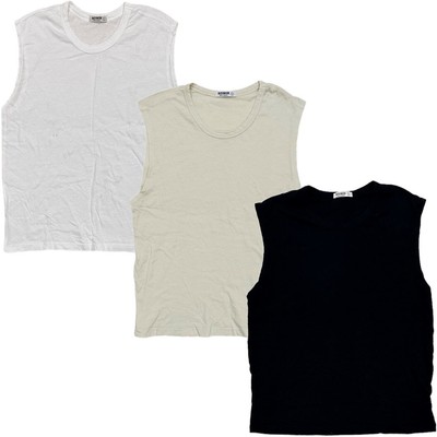 Buck Mason Women's Slub Muscle Made in USA Sleeveless Tank Top Tee T-Shirt