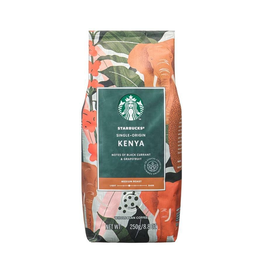 Starbucks Whole Bean Coffee Kenya 250g 8.8oz Medium Roast Asia