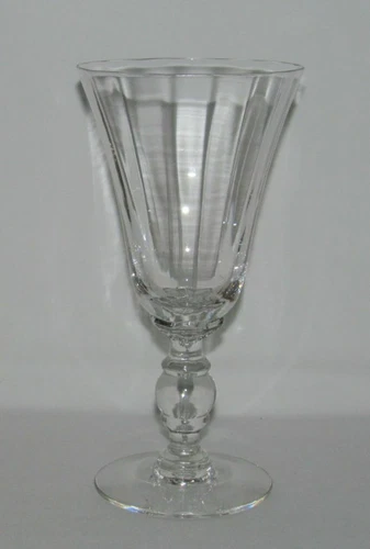 Imperial Glass CROCHETED CRYSTAL Tall Footed Water Goblet