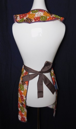 Vintage Lot of 3 Full Kitchen Apron Cobbler Tie Back Sleeveless With Pockets NOS - Picture 12 of 19