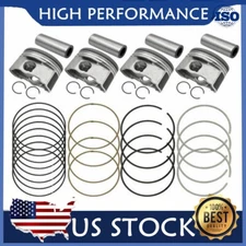 NEW Pistons & Rings Kit For 2007-2013 Toyota Camry RAV4 Scion tC Lexus 2.4 2AZFE