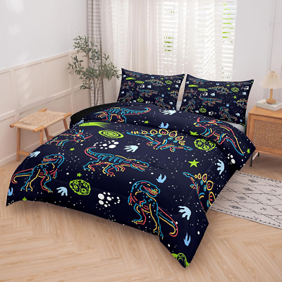 Dinosaur Comforter Sets for Boys,Kids Dinosaur Bedding Set,Twin
