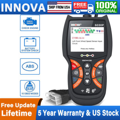 INNOVA 6030P ABS Check Engine Battery Car OBD2 Scanner Diagnostic Code Reader