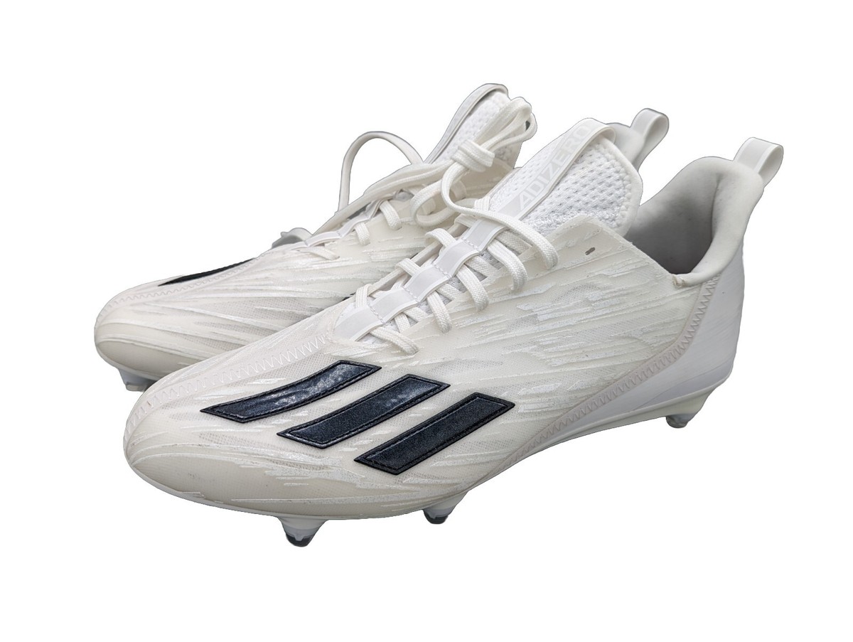 Adidas adizero Molded Football Cleats White/Black HR1615 
