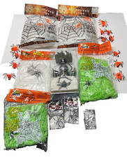 Vintage Halloween Spiderweb Spider Lot