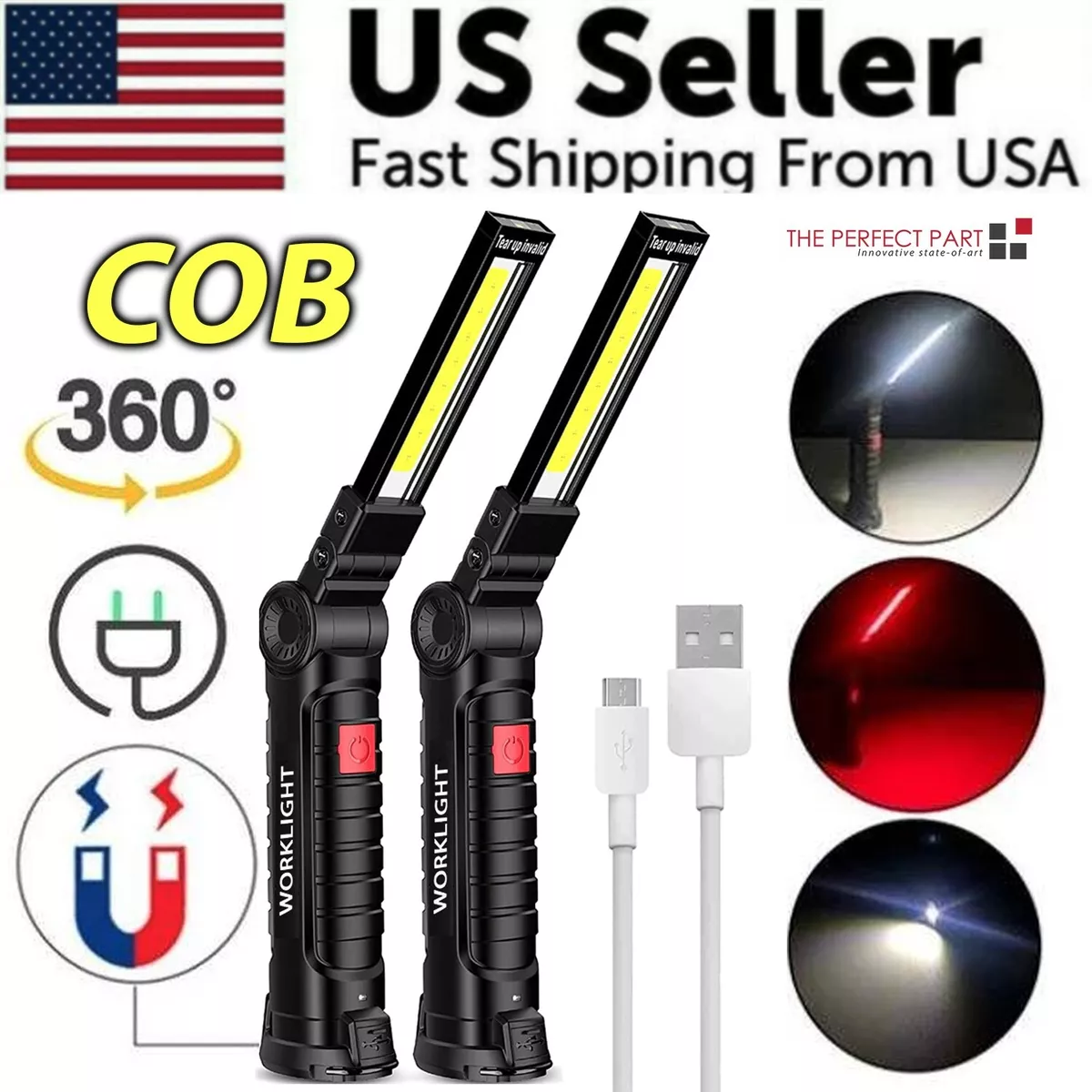 Rechargeable work light with magnetic base online