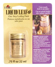 Liquid Leaf Craft Paint, Choose Classic Gold or Brass.  Brand new, sealed.