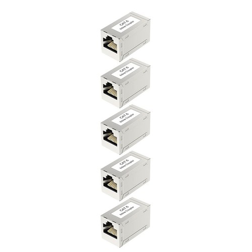 5pcs RJ45 Cat6 PoE Female to Female Coupler Shielded Ethernet Cable Extender P&P - 第 4/11 張圖片