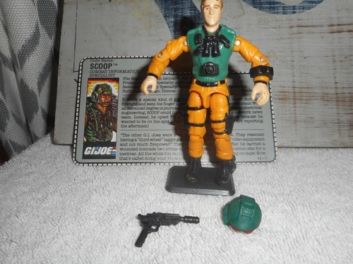 Hasbro GI Joe ARAH figure 1989 Scoop w file card
