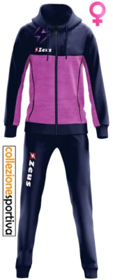 ZEUS SPORT TUTA DONNA ZEUS OLYMPIA TRAINING SPORTIVA OLIMPIA RELAX col.rosa/blu