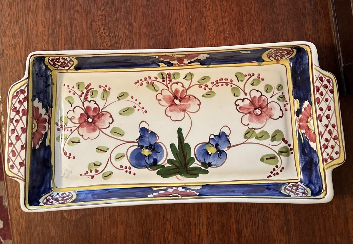 1950s French Decorative l Tray 彫刻模様入 Rate Vintage 13